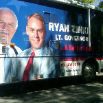 This campaign bus is sitting outside Neil Livingstone&#039;s ... on Twitpic